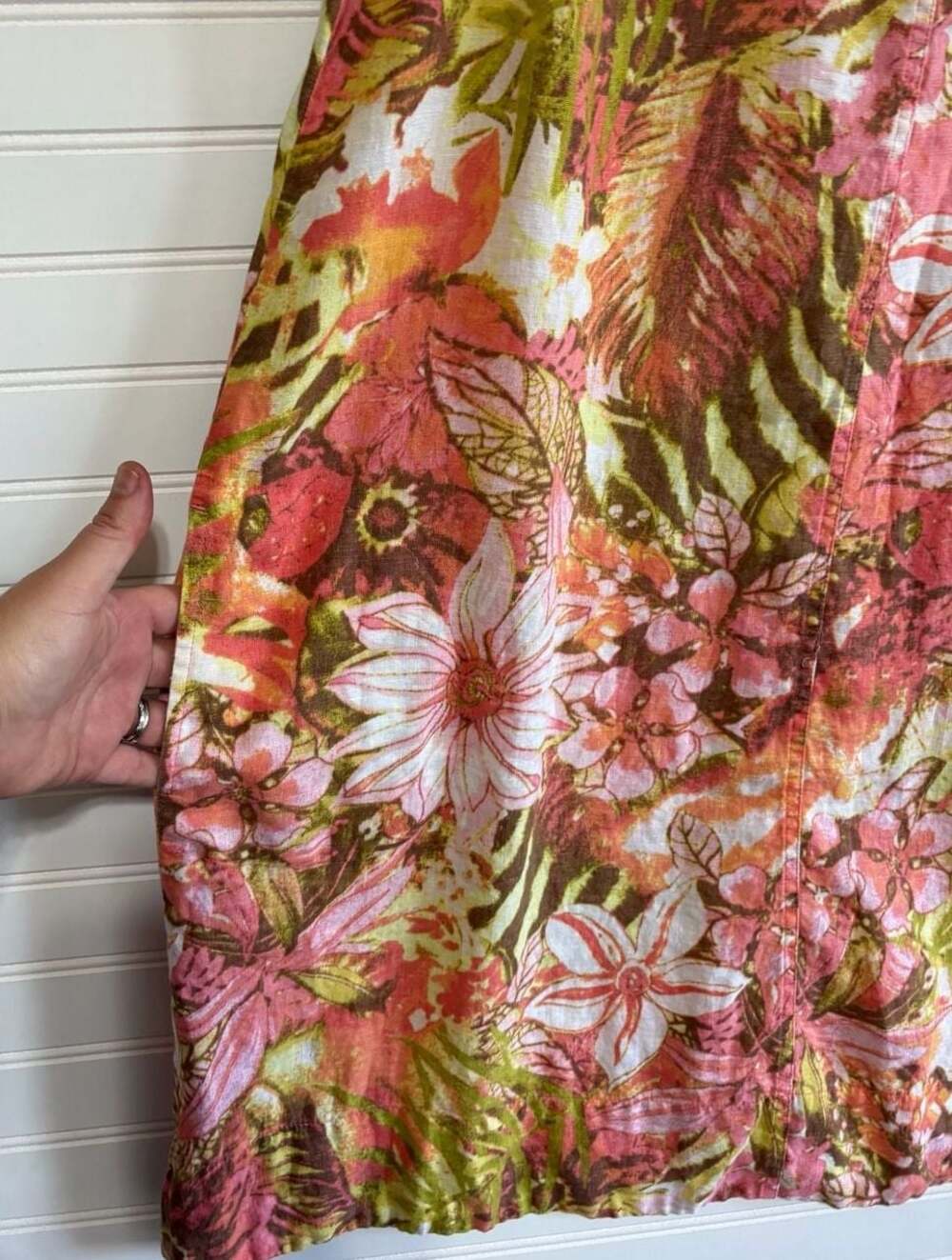 J.Jill Love Linen Floral Sleeveless Shift Dress XL Petite - Picture 3 of 6